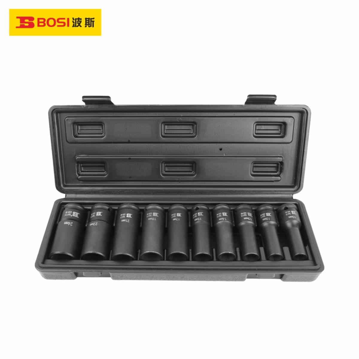 Bosi 6-Point Socket Set 1/2'' 10 Piece