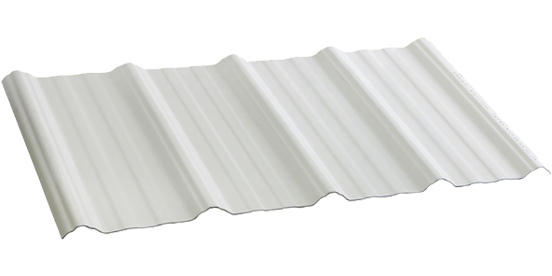 Roof Panel Synthetic Trapez White En 1.07 Meters