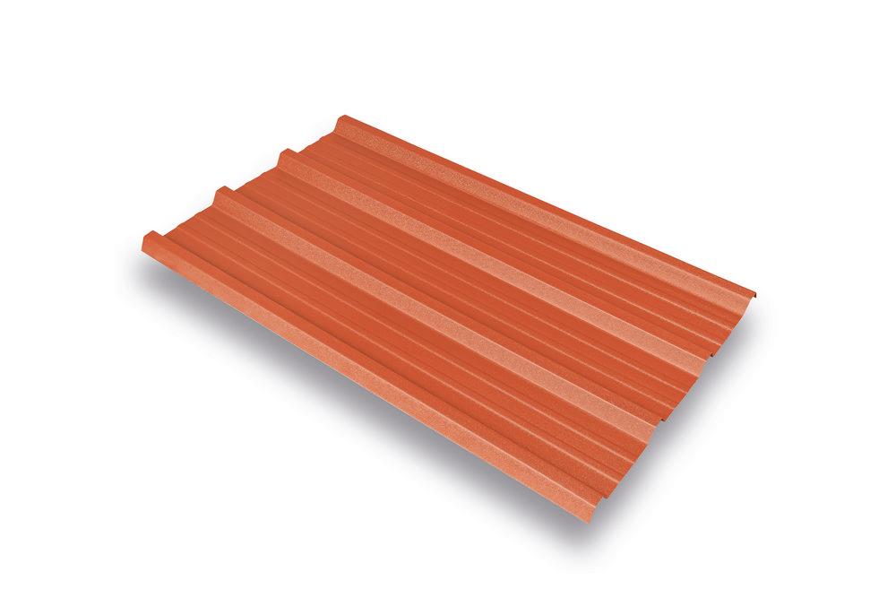 Roof Panel Synthetic Trapez Coffee En 1.07 Meters