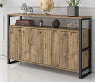 Independent Console Atlantik Pine 120CMx72CMx30CM