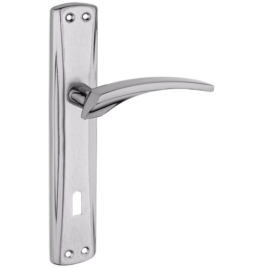 Door Handle Lavender Mirrored Matte Black