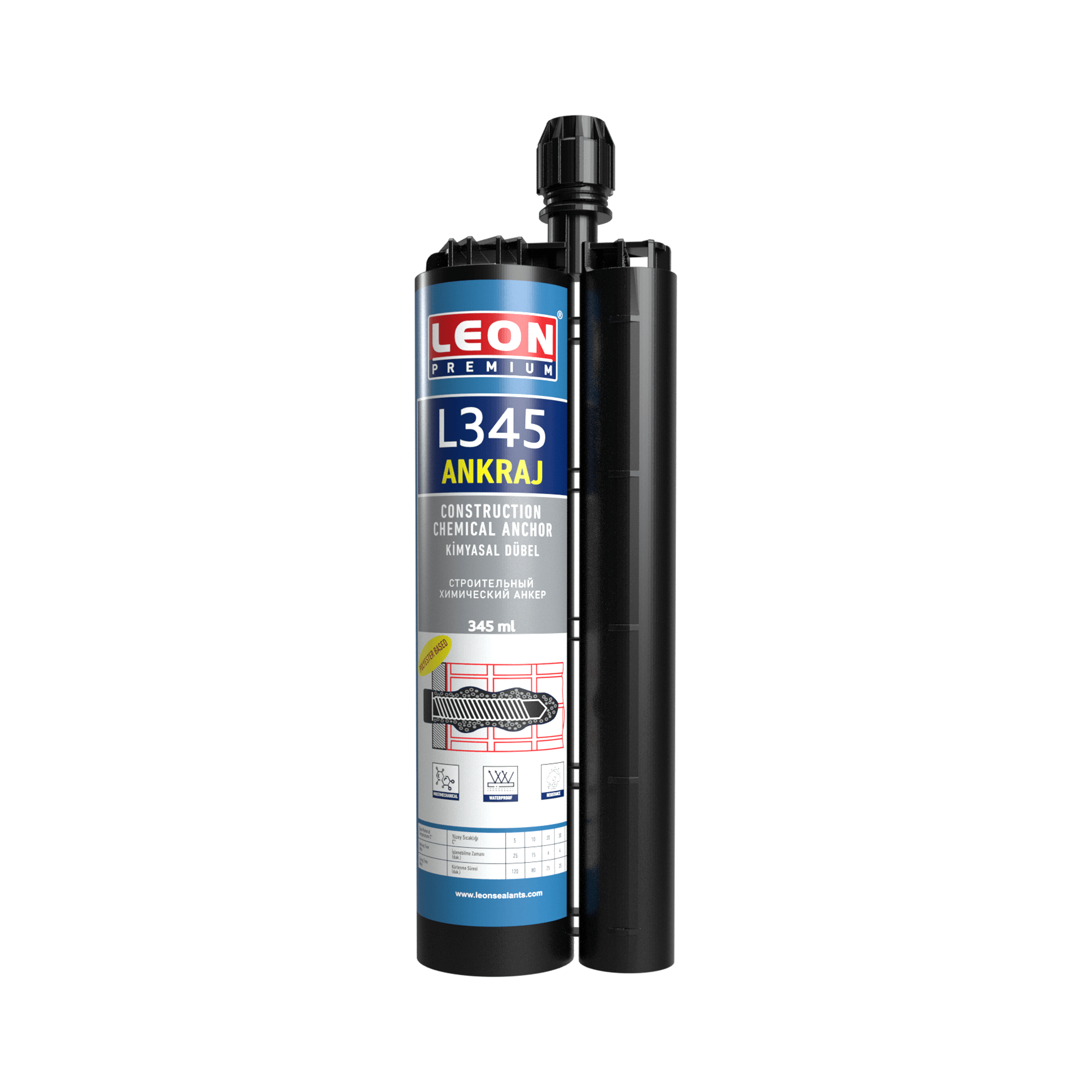 Leon Chemical Dubel Double Component Polyester Resin Based 410ML
