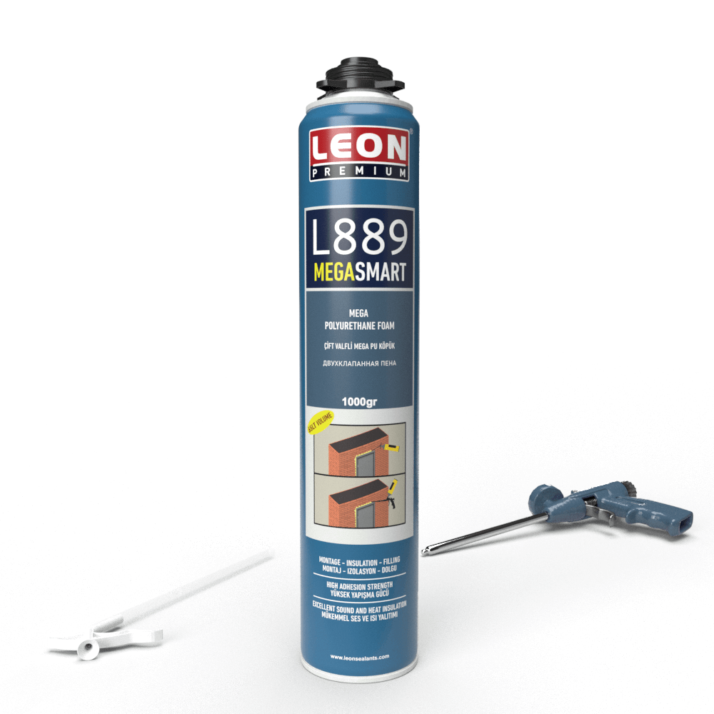 Leon Foam L889 Mounting Foam Premium Double Valve Mega 1000GR