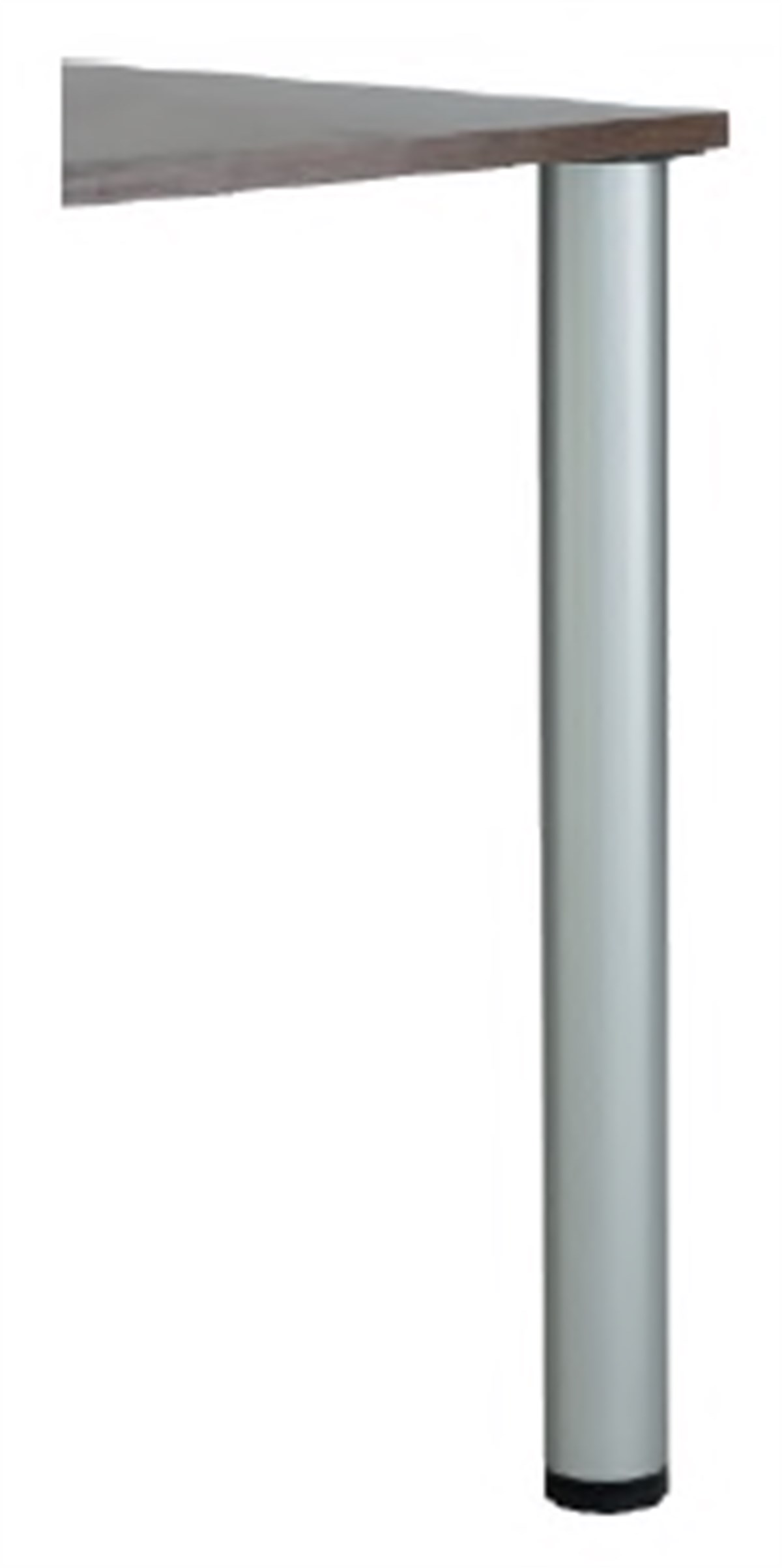 Table Pillar Wood Chrome