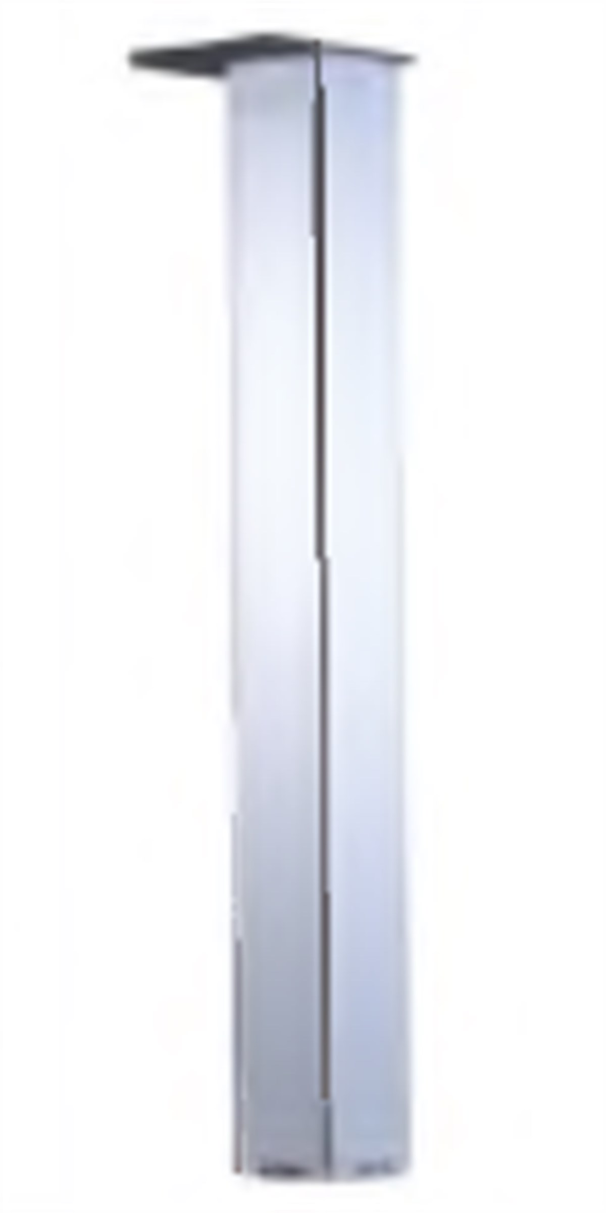 Table Pillar Wood Chrome