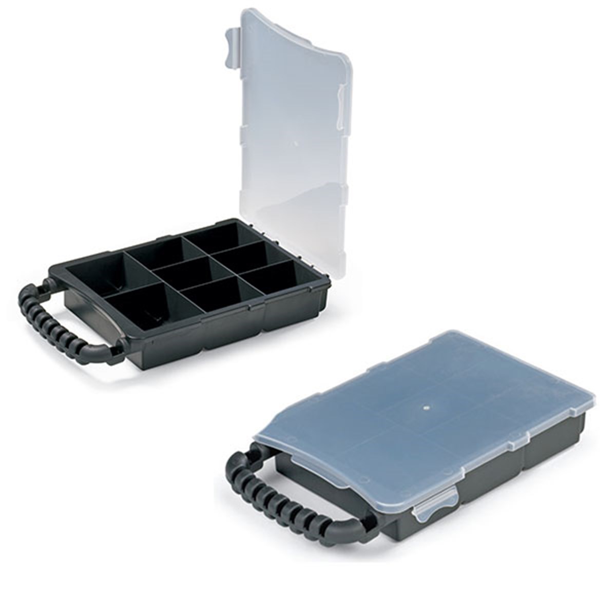 Plastic Bolt Box 3/8 Black With Lid