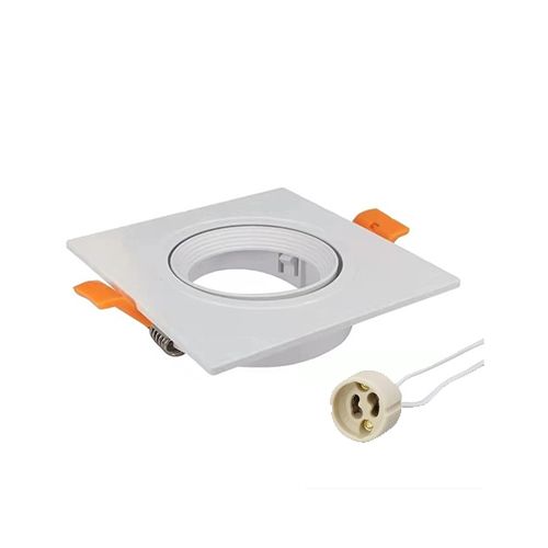 Spot Case White Square 9X9 Cm THS-GU10-W