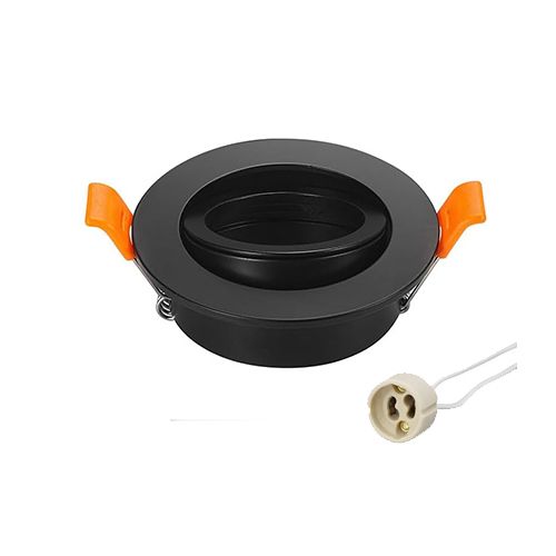 Spot Case Black Round 9 Cm THR-GU10-B