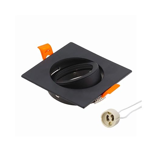 Spot Case Black Square 9X9 Cm THS-GU10-B