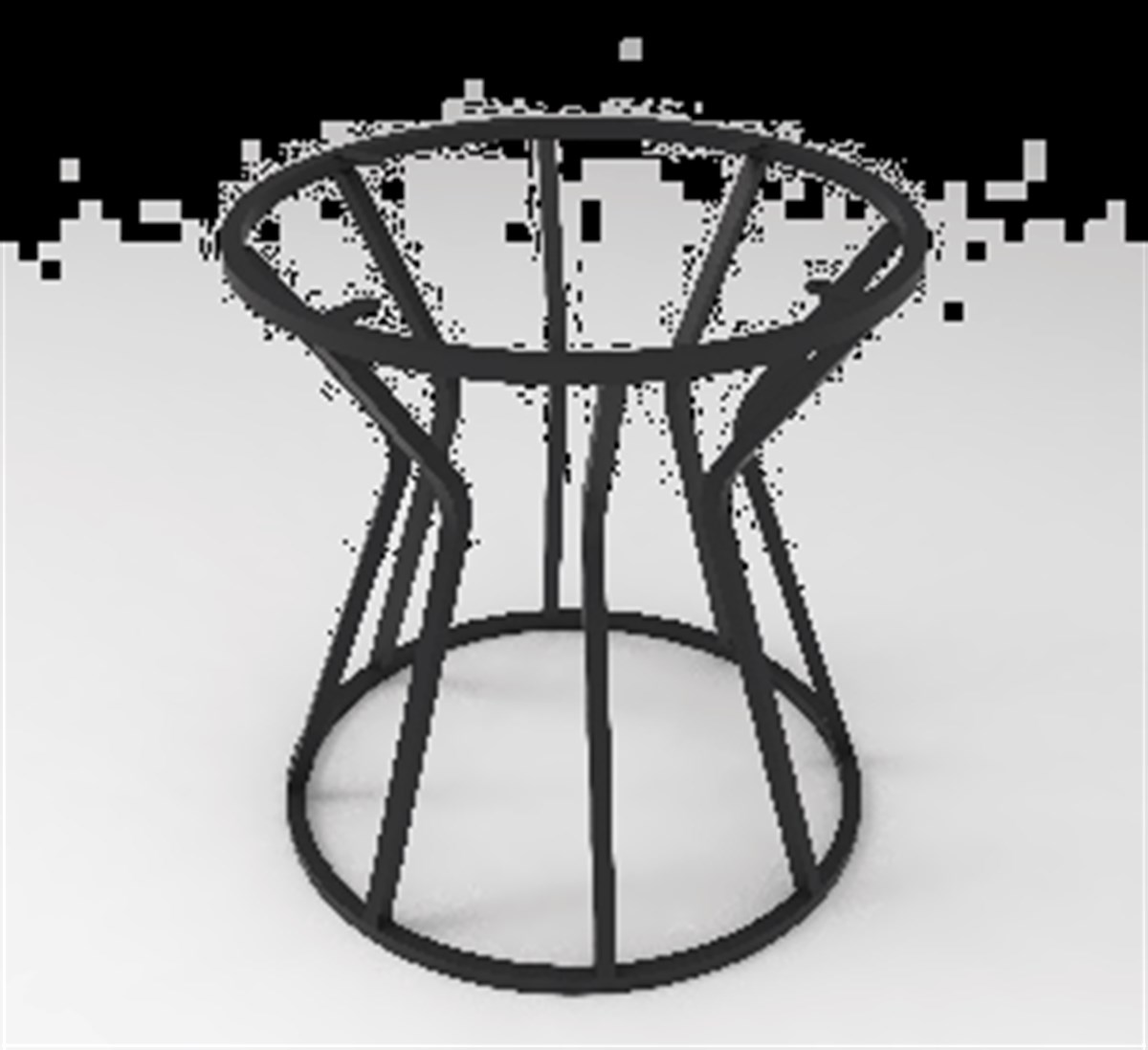 Table Pillar 12 Pcs Profile Black