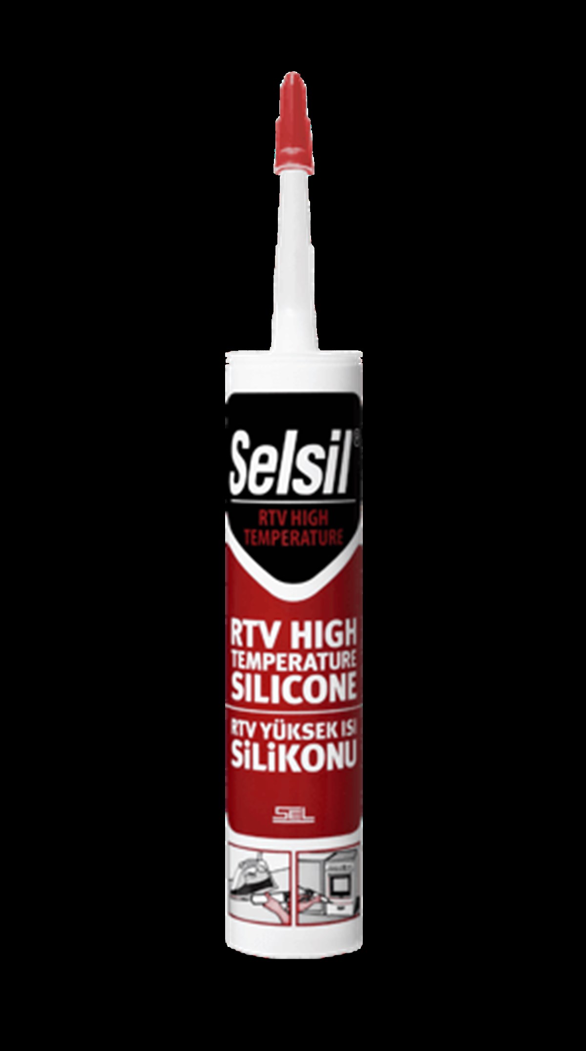 Sel-Sil Silicone High Heat HT 315C Red 310ML