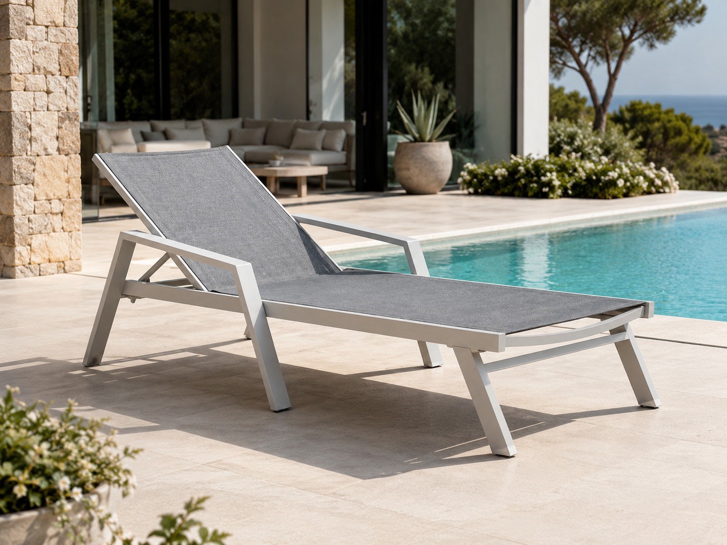 Chassis Aluminium Body/Sling Fabric/Demonte 200x72x32CM