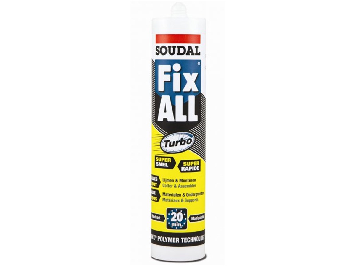 Soudal Silicone Wet Surfaces Strong Adhesive White 290ML