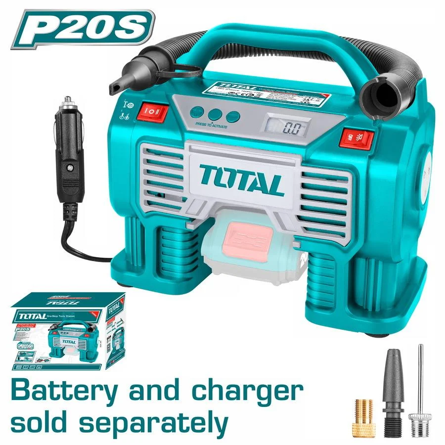 Total Cordless Air Compressor Automatic 20V 11 Bar (Only Tool)