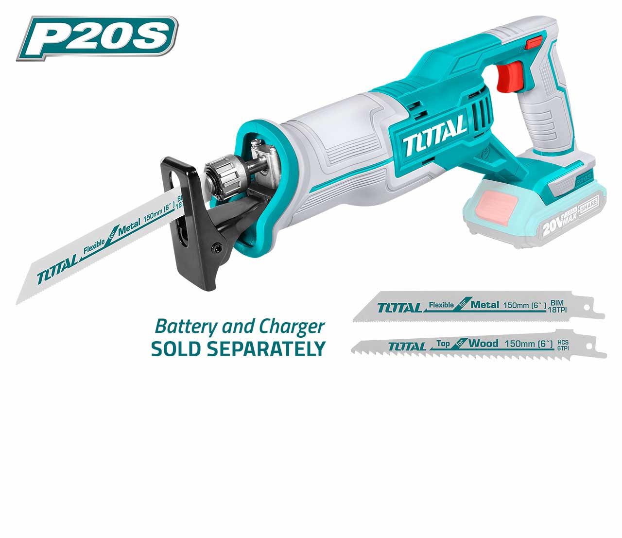Total Cordless Reciprocating Saw 20V 2800 Rpm(Only Tool)