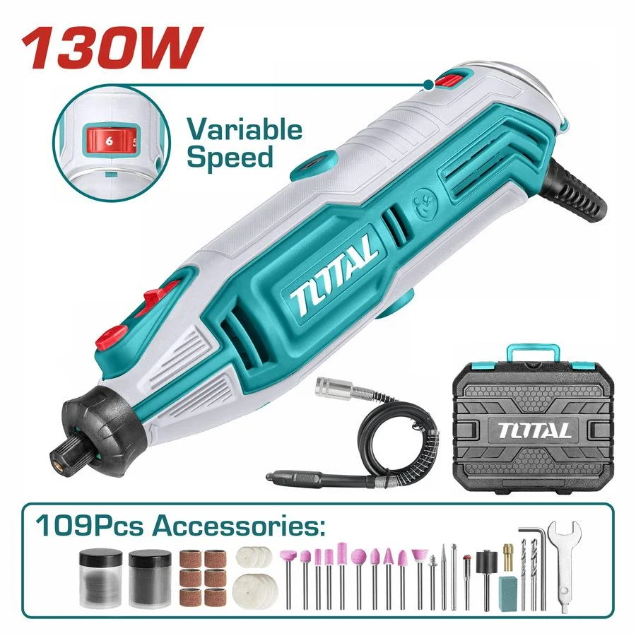 Total Gravur Machine Electric 130W 109 Piece Accessory
