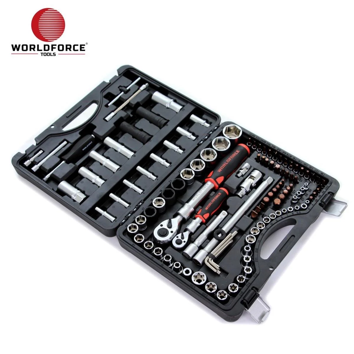 World Force Socket Set 114 Piece S-Ultra 1/4''-1/2'' Uzatmalı Cırcır