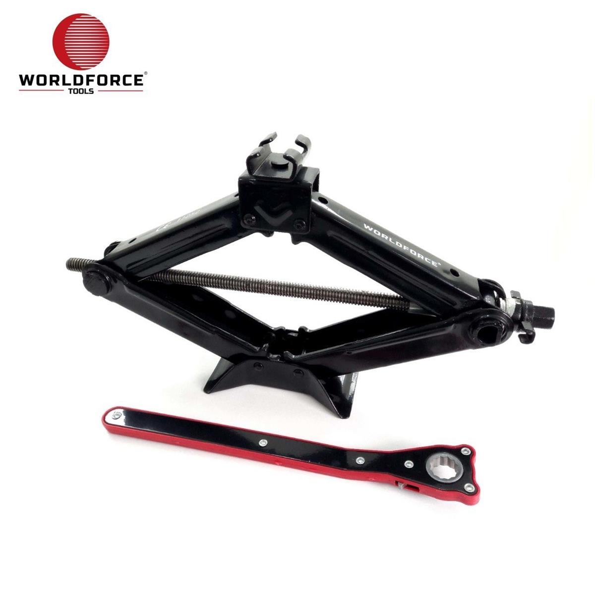 World Force Mechanical Scissor Kriko 1.5 Ton Ratchet Sleeves
