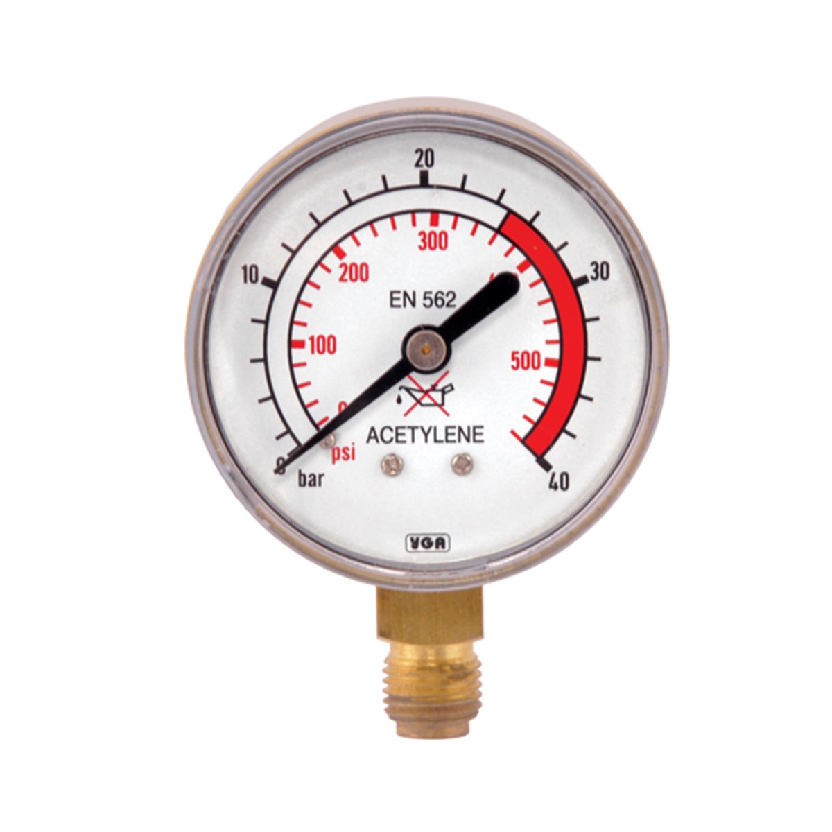 Star Gas Pressure Gauge 0-40 Acetyle Introduction