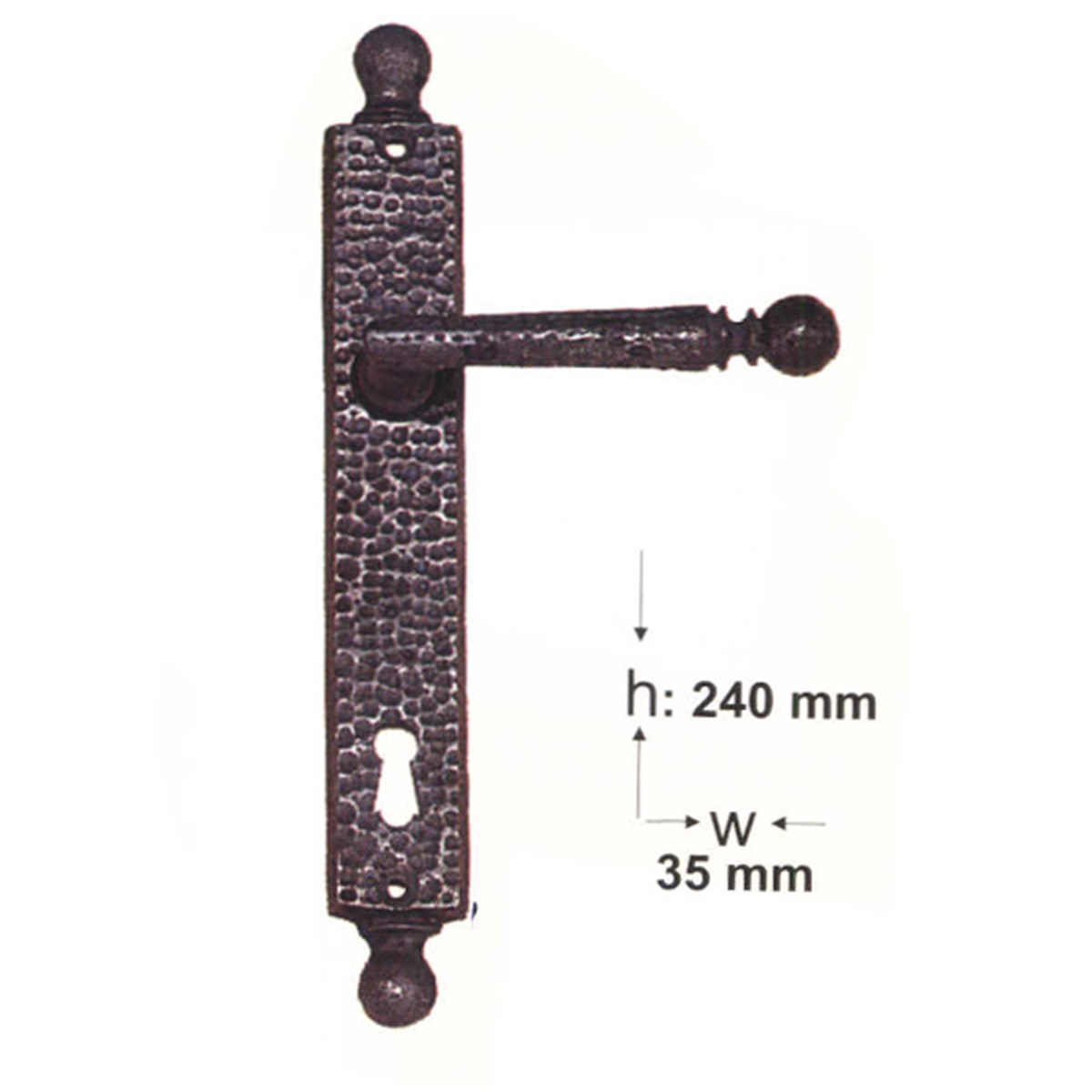 Yılmaz Bronze Door Handle Oxide A-20