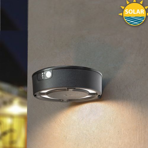 Light fitting Solar Wall Fortunato Black 4K Fg
