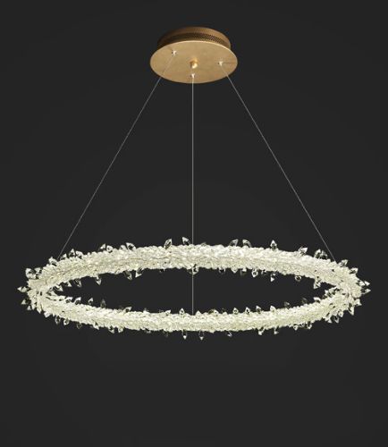 Pendant light Crystal Single Silver LED 4K HY-P009 E3: