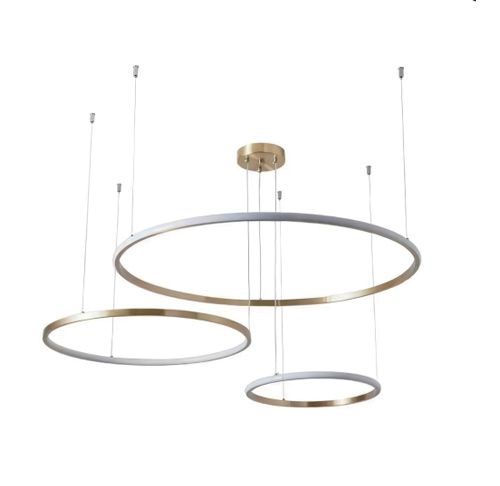 Pendant light 3-PIECE Gold Ring LED 6.5K PL922-S D3: