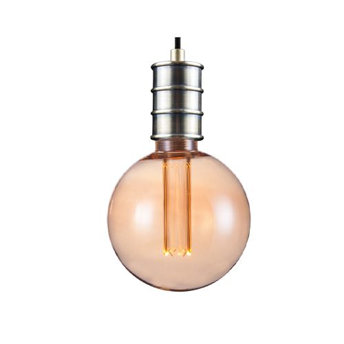 Pendant light Amber Round Glass 4W 1.8K SM752A G1: