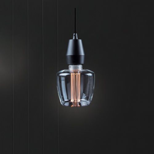 Pendant light Square Clear Glass 4W 1.8K SM757C E3: