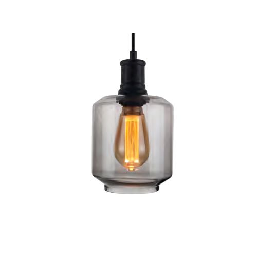 Pendant light Black Square Glass 4W 1.8K SM896A G1: