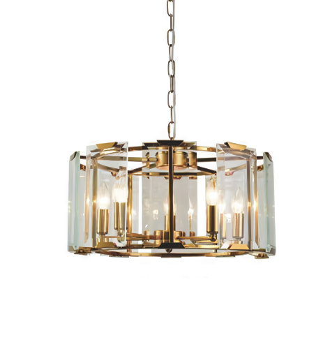 Pendant light Glass Small Crystal Flat E14 HY-P007 C3: