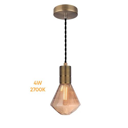 Pendant light Amber Baklava 4W 2.7K SM323A F1: / G3: