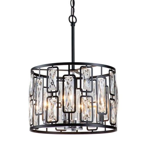 Pendant light Black Round Crystal E27 YG18152-1P F2: