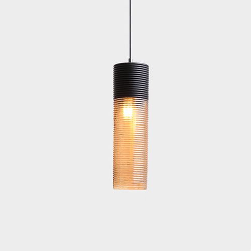 Pendant light Semi Black Amber 10 E27 P-BL073-10 E2: