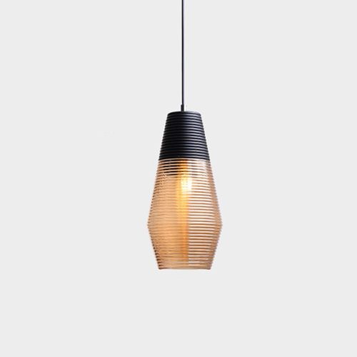 Pendant light Semi Black Amber 16 E27 P-BL073-16 E2: