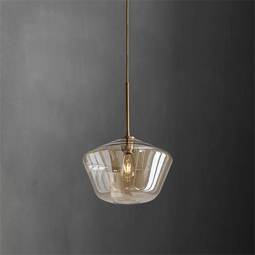 Pendant light Amber Transparent Genis Glass 10 E27 P-BL048 F2: