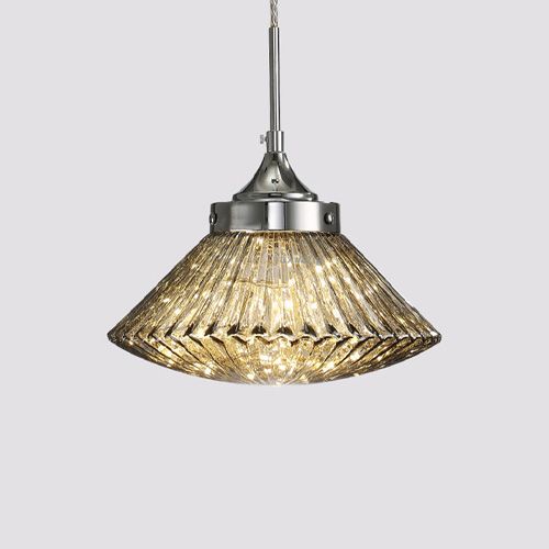 Pendant light Black Silvery Glass LED 9W 3.2K PL505-BK E2: