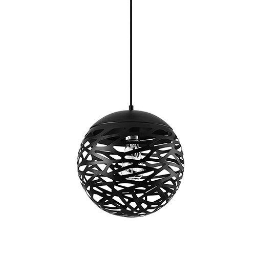 Pendant light Black Half-shaped E27 PL028 D2: