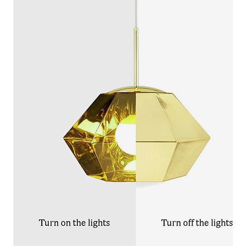 Pendant light Gold Hexagon E27 PL453 D2: