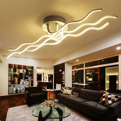 Ceiling light. Long White Wave LED 4K PL1197 D3: /E2: