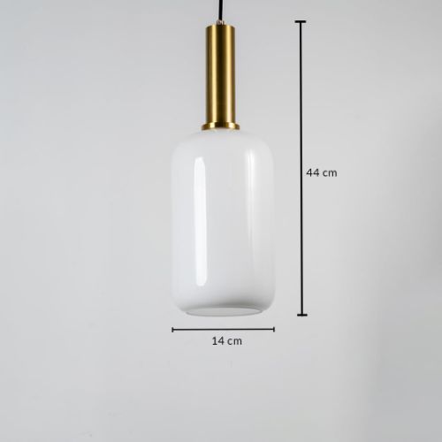 Pendant light Single Opaque Kure Long E27 P-BL057B A2: