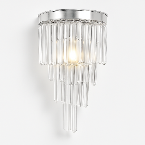 Wall light. Crystal Half Silver E14 W-HY014K A4: