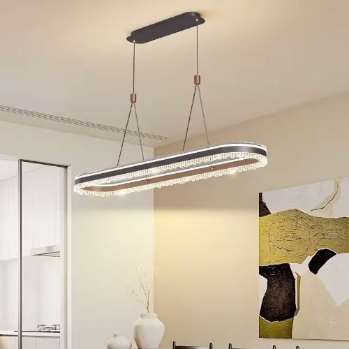 Pendant light Single Black With Belt Long LED CCT HY-L032 A4