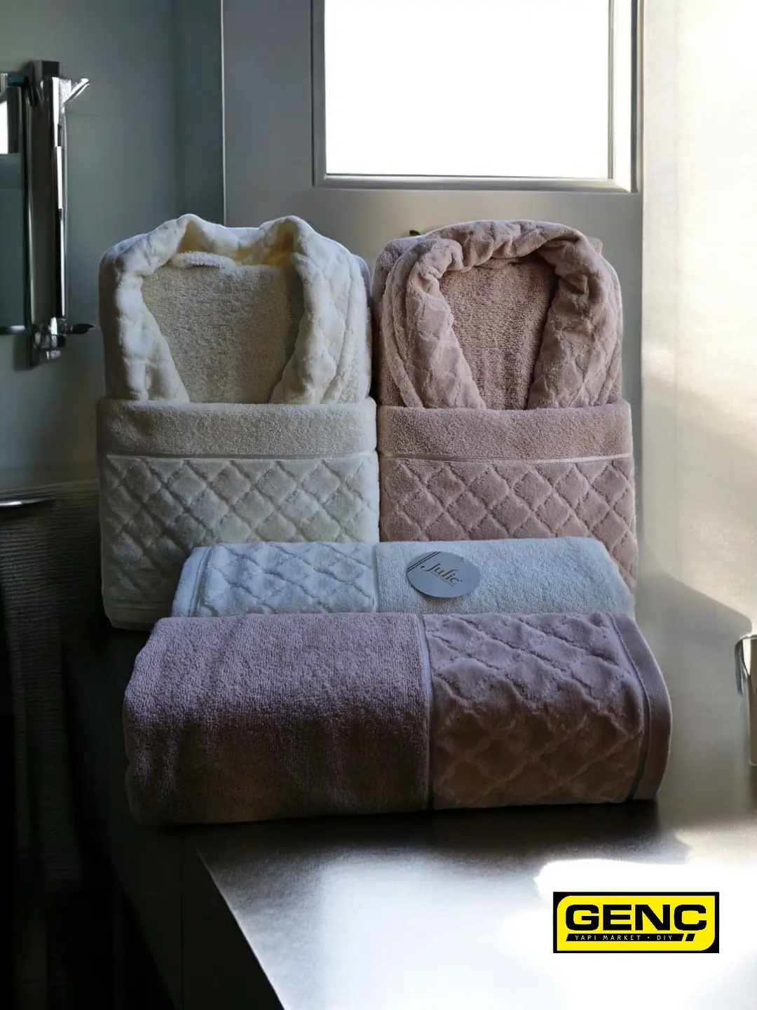 Bathrobe Set Asian Velvet 6 Piece