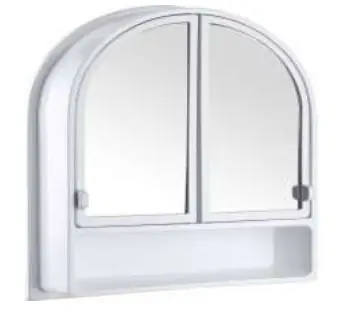 Mirrored Bathroom Cabinet 2 Doors Pls. White 56*41*11cm