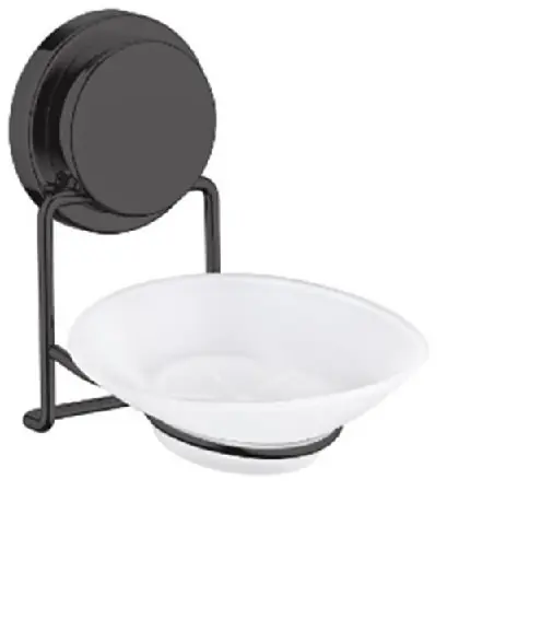 Soap Dish Plastic Adhesive Black MagicFix