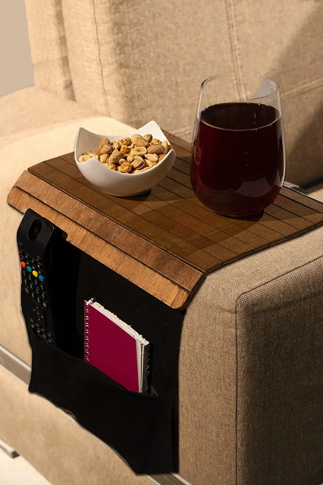 Wooden Folding Sofa Tray with Hanger 30x40cm