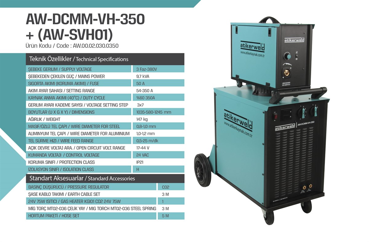 Atiker Submerged Welding Machine AW-DCMM-VH 350 AMP