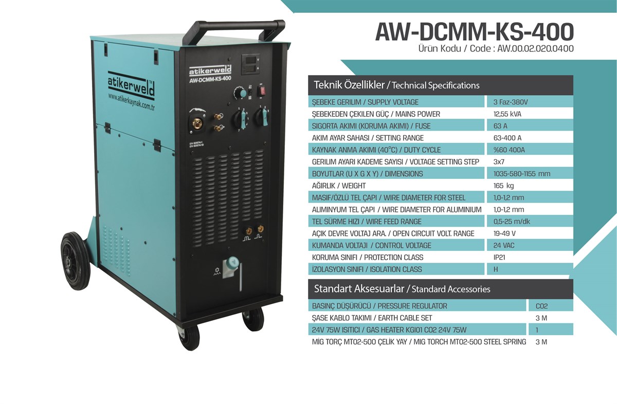 Atiker Submerged Welding Machine CBD MAG 400 AMP