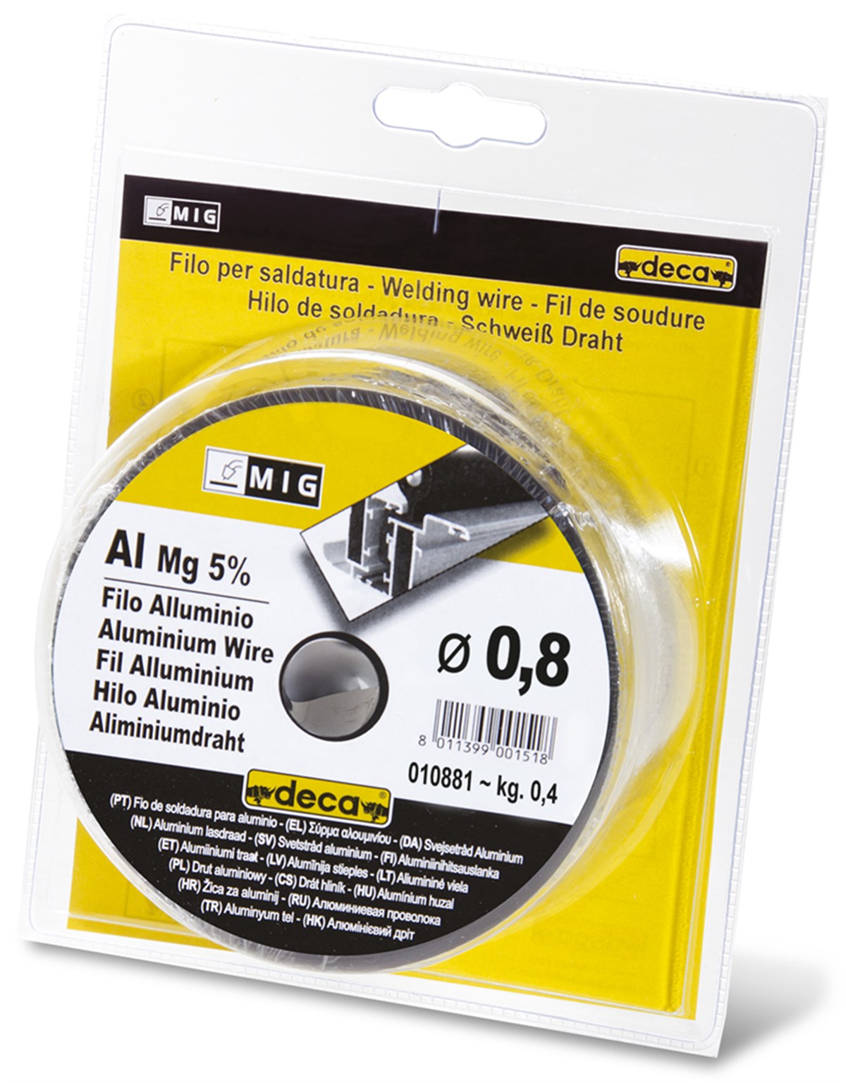 Deca Mig Welding Wire Aleminium 0.8MM 0.4KG